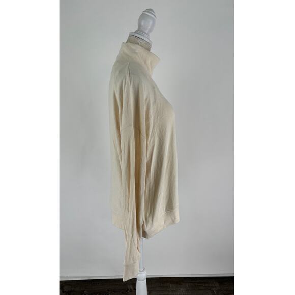 Klassy Network Turtleneck Oversized Sweater Brami Cream Womens Size Small - Picture 8 of 14